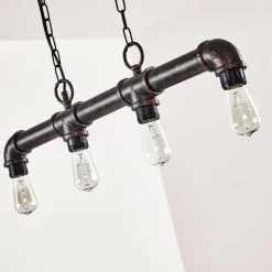 Suspension Kajen Rouille, 4 lumières