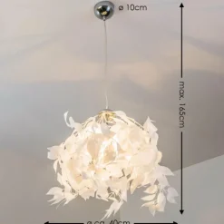 Suspension Kallax Chrome, 1 lumière