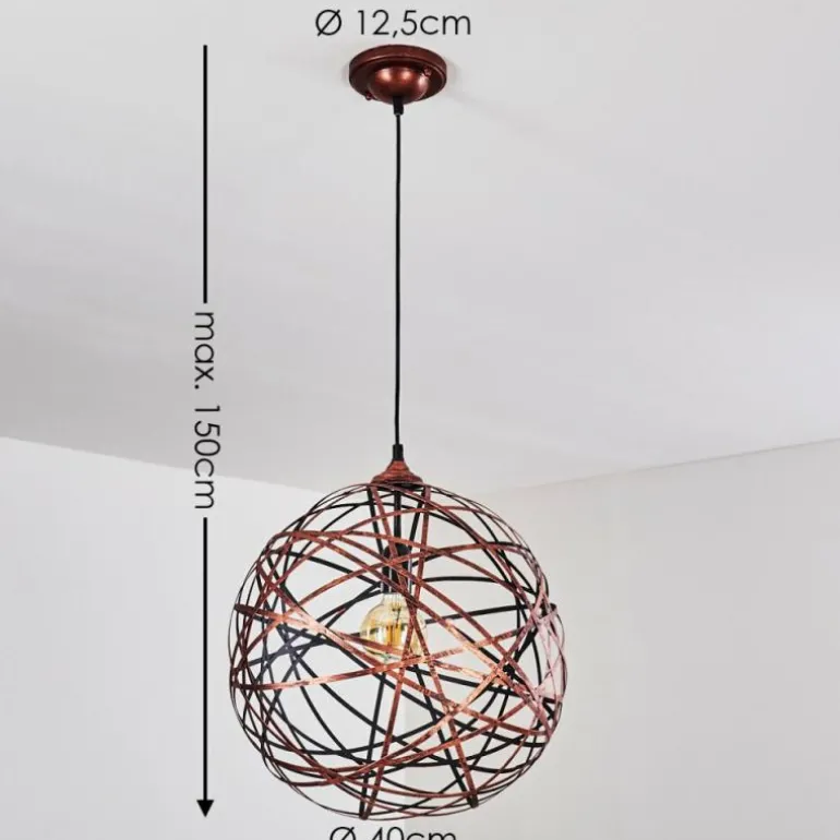 Suspension Kefikon Cuivre, 150 lumières