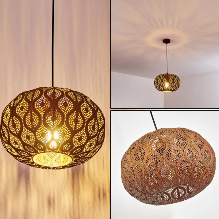 Suspension Kemer Rouille, 1 lumière