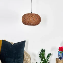 Suspension Kemer Rouille, 1 lumière