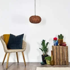 Suspension Kemer Rouille, 1 lumière