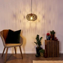 Suspension Kemer Rouille, 1 lumière