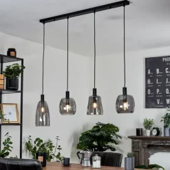 Suspension Kenong Noir, 4 lumières