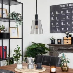 Suspension Kenong Noir, 1 lumière