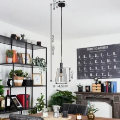 Suspension Kenong Noir, 1 lumière