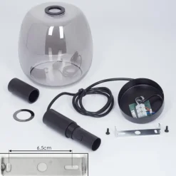 Suspension Kenong Noir, 1 lumière