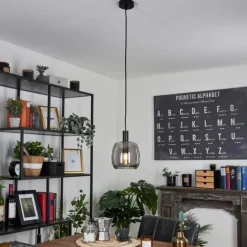 Suspension Kenong Noir, 1 lumière