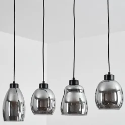 Suspension Kenong Noir, 4 lumières