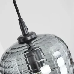 Suspension Kerang Noir, 7 lumières