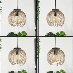 Suspension Keryvaland Noir, 3 lumières