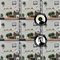 Suspension Khovet LED Noir, 1 lumière