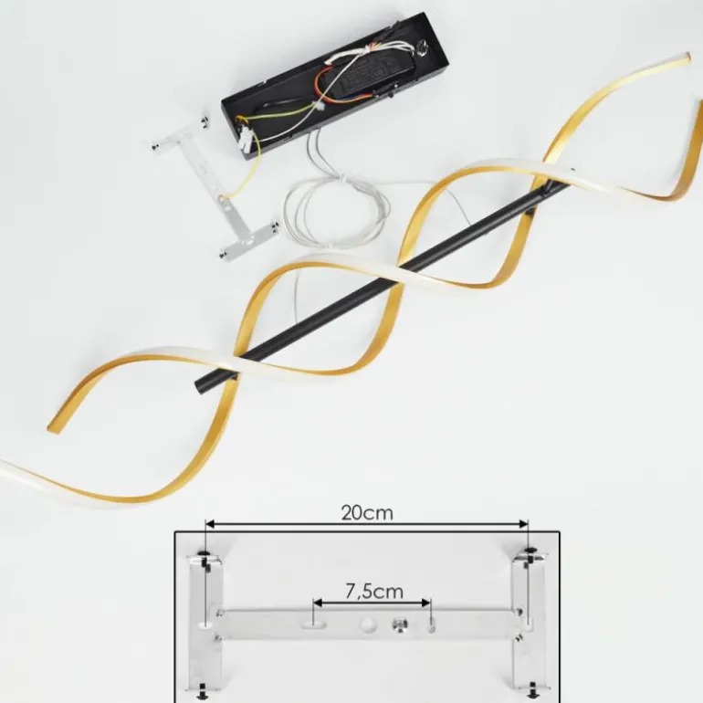 Suspension Khovet LED Noir, 1 lumière