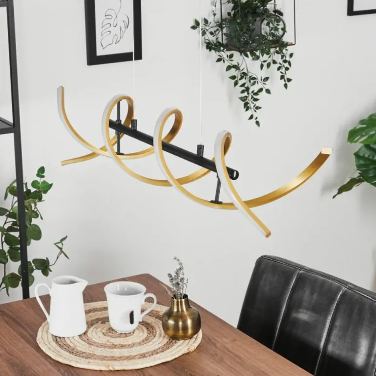 Suspension Khovet LED Noir, 1 lumière