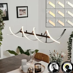 Suspension Khovet LED Noir, 1 lumière