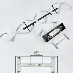 Suspension Khovet LED Noir, 1 lumière