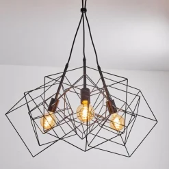 Suspension Kigali Noir, 3 lumières