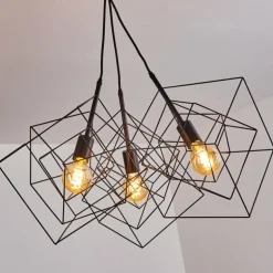 Suspension Kigali Noir, 3 lumières