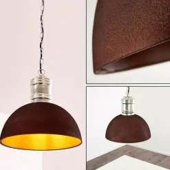 Suspension Kinzua Rouille, 1 lumière