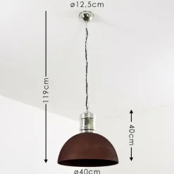 Suspension Kinzua Rouille, 1 lumière