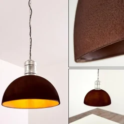 Suspension Kinzua Rouille, Argenté, 1 lumière