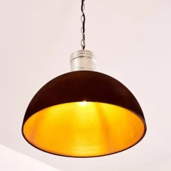Suspension Kinzua Rouille, Argenté, 1 lumière