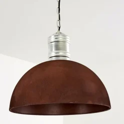 Suspension Kinzua Rouille, Argenté, 1 lumière