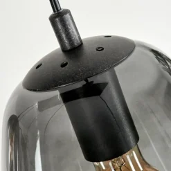 Suspension Kissaboui Noir, 6 lumières