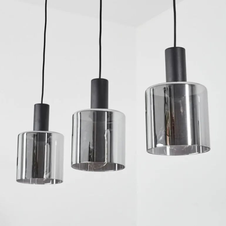Suspension Klemtoo Noir, 3 lumières