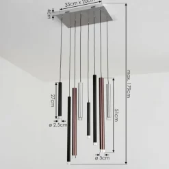 Suspension Krachang LED Aluminium, 1 lumière