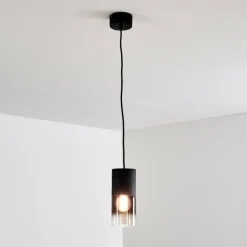 Suspension Kuparuk Noir, 1 lumière