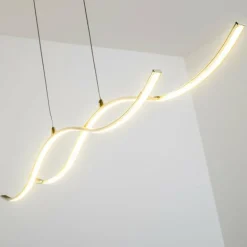 Suspension Kurikko LED Nickel mat, 1 lumière