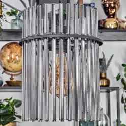 Suspension Lagielas Noir, 3 lumières