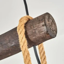 Suspension Landrienne Brun, Écru, Noir, 3 lumières