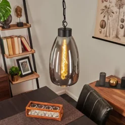 Suspension Larobe Noir, 1 lumière