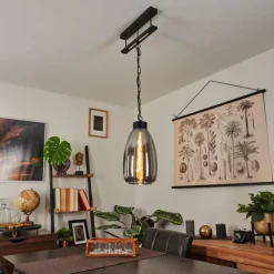 Suspension Larobe Noir, 1 lumière