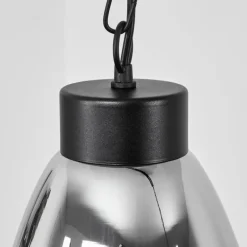 Suspension Larobe Noir, 2 lumières