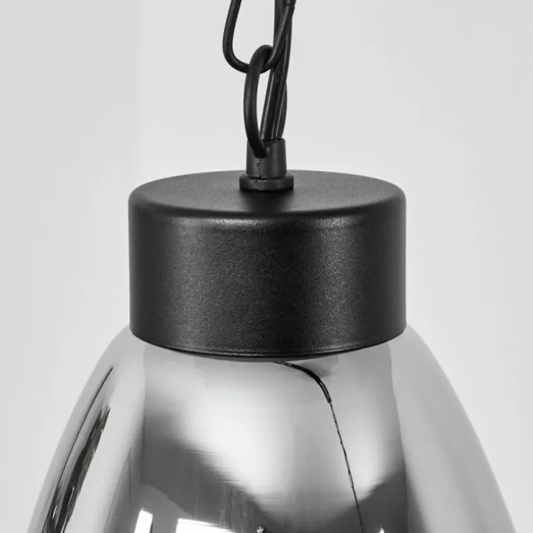 Suspension Larobe Noir, 2 lumières