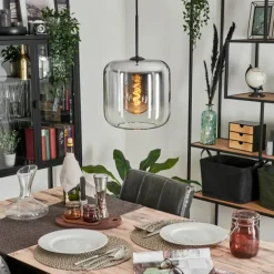 Suspension Lauden Clair, Fumé, 1 lumière