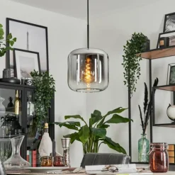 Suspension Lauden Clair, Fumé, 1 lumière