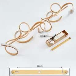 Suspension Lavaca LED Laiton, 4 lumières