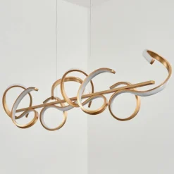 Suspension Lavaca LED Laiton, 4 lumières