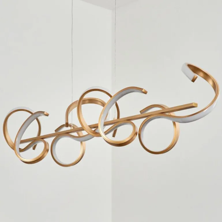 Suspension Lavaca LED Laiton, 4 lumières