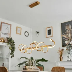 Suspension Lavaca LED Laiton, 4 lumières