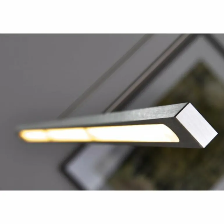 Suspension LED Masterlight Real 2 Acier inoxydable, Nickel mat, 1 lumière