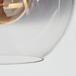 Suspension Leissigen Argent Oxydé, 3 lumières