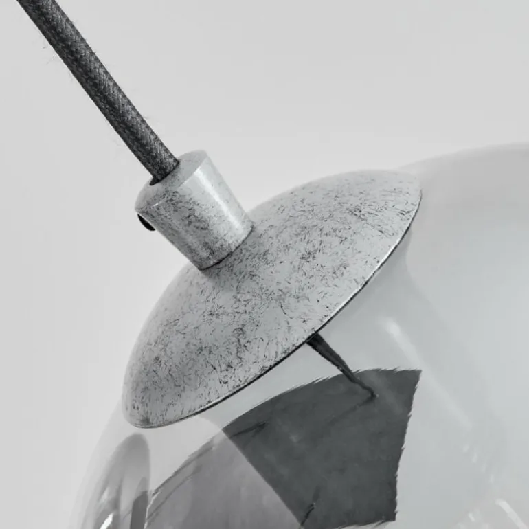 Suspension Leissigen Argent Oxydé, 7 lumières