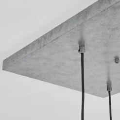 Suspension Leissigen Argent Oxydé, 7 lumières