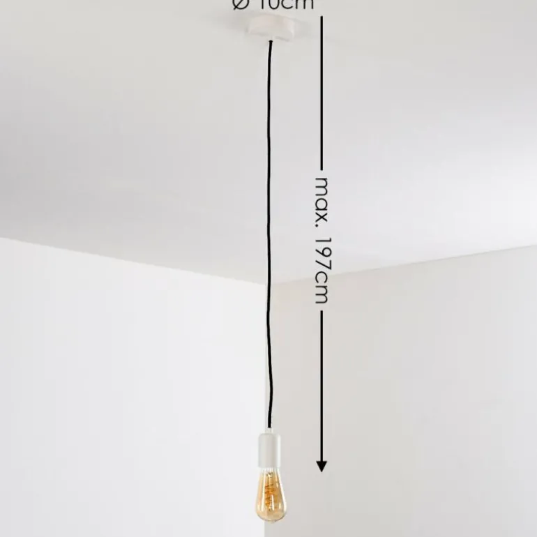 Suspension Lemone Blanc, 1 lumière