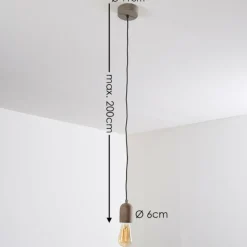 Suspension Lemone Gris, 1 lumière